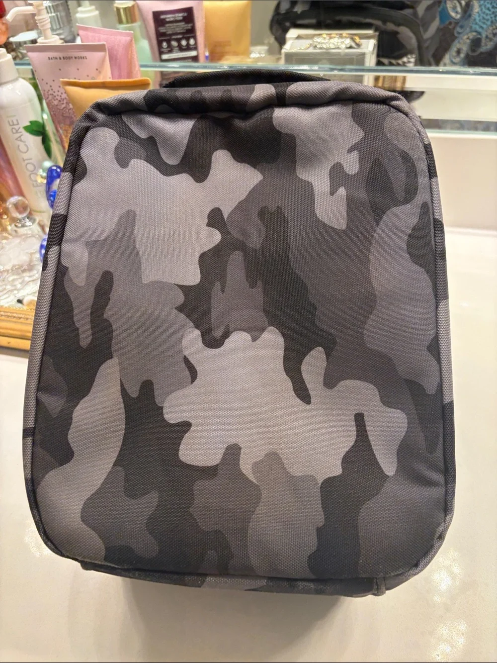 Hurley Adults Insulated Lunch Tote Bag Grey Camo Shark Teeth Design PreOwned